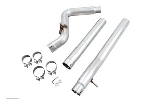 Jeep Wrangler JKU Performance Exhaust - AWE Tuning - Non-Resonated Mid Pipe - `07-`18